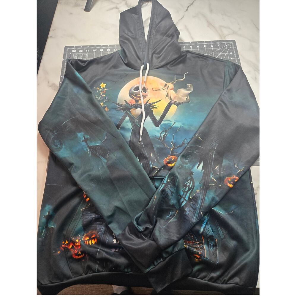 The nightmare before Christmas Jack and Zero Halloween Christmas hoodie  Large